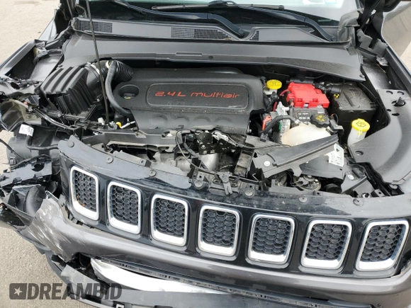 2021 Jeep Compass Latitude with VIN 3C4NJDBB4MT507484, listed as a Copart auction lot 47925165 with 17,644 mi miles and Non repairable. Bid and sale history available at DreamBid. Image 12.