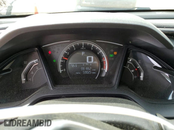 2017 Honda Civic LX z VIN 19XFC2F55HE214470, wystawiony jako Copart lot #57785675 z przebiegiem 81 862 mil mil oraz Szkoda całkowita • Salvage title. Historia ofert i sprzedaży dostępna na DreamBid. Obrazek 9.