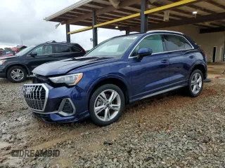 2021 Audi Q3 S line Premium with VIN WA1DECF30M1024833, listed as a Copart auction lot 58719585 with 21,546 mi miles and Salvage title. Bid and sale history available at DreamBid. Image 1.
