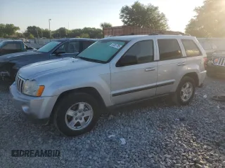 2007 Jeep Grand Cherokee Laredo with VIN 1J8GS48K67C583973, listed as a Copart auction lot 53351705 with 113,846 mi miles and Salvage Title. Bid and sale history available at carsss.com. Image 1.