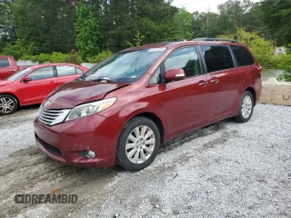 2015 Toyota Sienna Limited with VIN 5TDDK3DC7FS114715, listed as a Copart auction lot 55725385 with 114,645 mi miles and Salvage title. Bid and sale history available at DreamBid. Image 1.