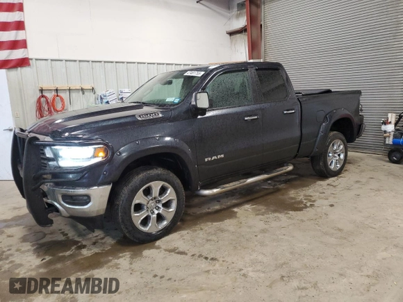 2019 Ram 1500 Laramie with VIN 1C6SRFDT6KN841744, listed as a Copart auction lot 47461755 with 80,749 mi miles and Salvage Title. Bid and sale history available at carsss.com. Image 1.
