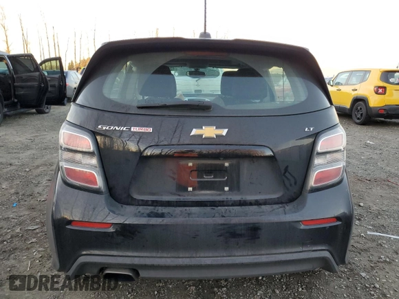 2017 Chevrolet Sonic LT with VIN 1G1JD6SB2H4161473, listed as a Copart auction lot 42827965 with 0 mi miles and Salvage Title. Bid and sale history available at carsss.com. Image 6.