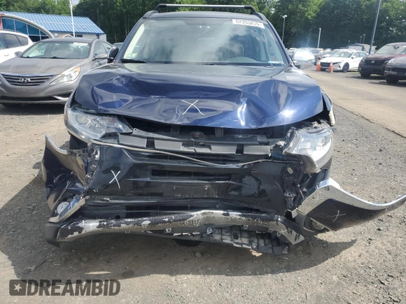 2016 Mitsubishi Outlander SE with VIN JA4AZ3A39GZ035253, listed as a Copart auction lot 62355235 with 97,963 mi miles and Salvage title. Bid and sale history available at DreamBid. Image 5.