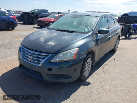 2014 Nissan Sentra SV with VIN 3N1AB7AP5EL678453, listed as a IAAI auction lot 42562818 with 152,563 mi miles and . Bid and sale history available at DreamBid. Image 2.