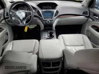 2018 Acura MDX Technology with VIN 5J8YD4H50JL007076, listed as a Copart auction lot 60332535 with 37,540 mi miles and Salvage title. Bid and sale history available at DreamBid. Image 8.
