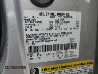 2016 Ford Expedition Limited with VIN 1FMJU1KT1GEF07309, listed as a Copart auction lot 48696885 with 134,427 mi miles and Non repairable. Bid and sale history available at DreamBid. Image 13.