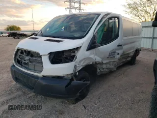 2019 Ford Transit Passenger XL with VIN 1FBZX2ZM5KKA60694, listed as a Copart auction lot 76660313 with 319,303 mi miles and Salvage Title. Bid and sale history available at carsss.com. Image 1.