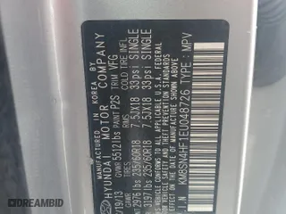 2014 Hyundai Santa Fe Limited with VIN KM8SN4HF1EU048726, listed as a Copart auction lot 46669255 with 0 mi miles and Clean Title. Bid and sale history available at carsss.com. Image 12.
