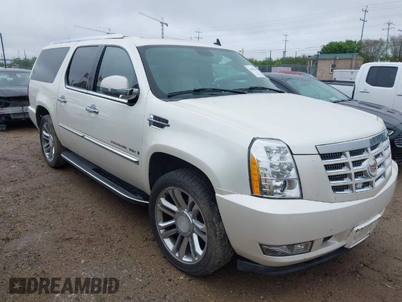 2007 Cadillac Escalade ESV with VIN 1GYFK66887R202024, listed as a IAAI auction lot 41841337 with 185,085 mi miles and . Bid and sale history available at DreamBid. Image 1.