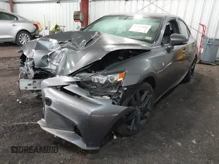 2014 Lexus IS 350 with VIN JTHCE1D26E5003672, listed as a IAAI auction lot 42563800 with 206,201 mi miles and . Bid and sale history available at DreamBid. Image 2.
