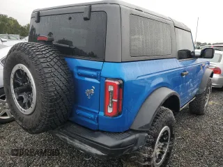 2022 Ford Bronco with VIN 1FMDE5CP3NLB42773, listed as a Copart auction lot 74201444 with Not Provided miles and Salvage Title. Bid and sale history available at DreamBid. Image 3.