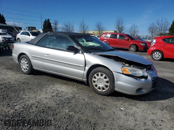 2006 Chrysler Sebring with VIN 1C3EL45X76N102955, listed as a Copart auction lot 50058875 with 126,887 mi miles and Salvage Title. Bid and sale history available at DreamBid. Image 4.