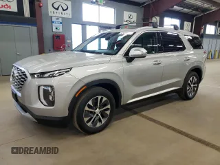 2022 Hyundai Palisade SEL z VIN KM8R24HE6NU404781, wystawiony jako Copart lot #57979005 z przebiegiem 88 069 mil mil oraz Czysty tytuł • Clean title. Historia ofert i sprzedaży dostępna na DreamBid. Obrazek 1.