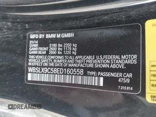 2014 BMW M6 z VIN WBSLX9C58ED160558, wystawiony jako IAAI lot #41553209 z przebiegiem 154 789 mil mil oraz . Historia ofert i sprzedaży dostępna na DreamBid. Obrazek 9.