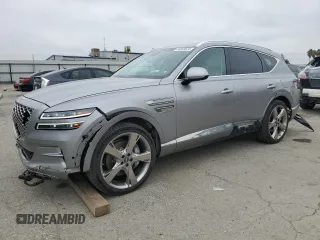 2024 Genesis GV80 Prestige Signature с VIN KMUHCESC4RU193934, выставлен на аукционе Copart как лот 86833624 с пробегом 15 963 миль миль и Списание • Salvage title. История ставок и продаж доступна на DreamBid. Изображение 1.