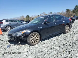 2016 Kia Optima LX with VIN 5XXGT4L31GG016008, listed as a Copart auction lot 50060075 with 108,683 mi miles and Salvage title. Bid and sale history available at DreamBid. Image 1.