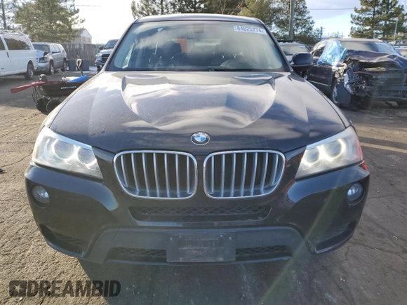 2013 BMW X3 xDrive35i with VIN 5UXWX7C53DL977769, listed as a Copart auction lot 84625774 with 128,981 mi miles and Salvage Title. Bid and sale history available at DreamBid. Image 5.