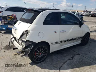 2013 FIAT 500 Abarth with VIN 3C3CFFJH4DT628966, listed as a Copart auction lot 42648685 with 102,045 mi miles and Salvage title. Bid and sale history available at DreamBid. Image 3.