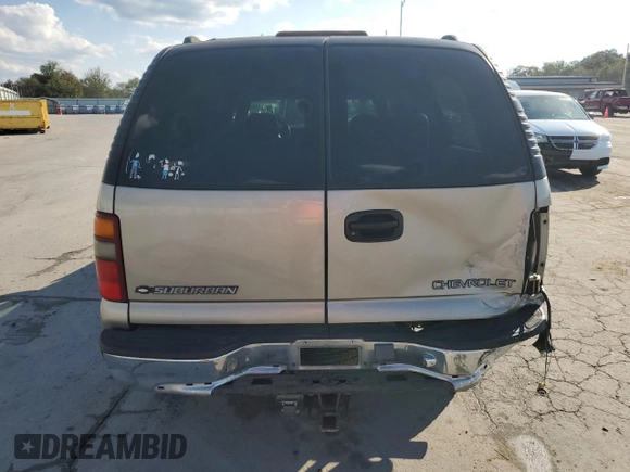 2000 Chevrolet Suburban LT with VIN 3GNEC16T2YG136424, listed as a Copart auction lot 74735894 with 495,172 mi miles and Salvage Title. Bid and sale history available at carsss.com. Image 6.