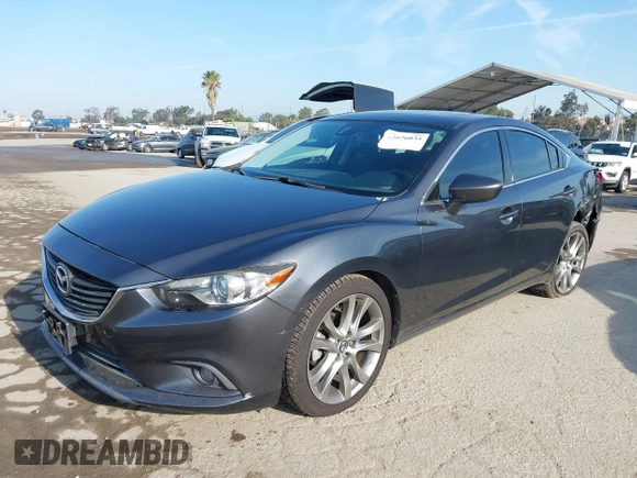 2015 Mazda 6 i Grand Touring with VIN JM1GJ1W55F1220578, listed as a IAAI auction lot 42076034 with 77,904 mi miles and . Bid and sale history available at carsss.com. Image 18.