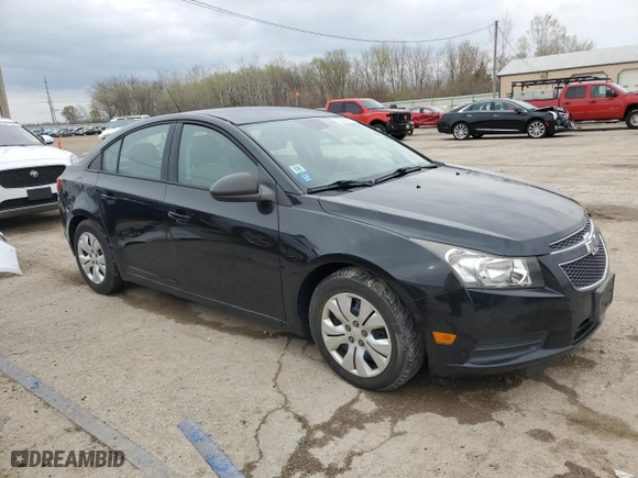 2014 Chevrolet Cruze LS with VIN 1G1PA5SH2E7282757, listed as a Copart auction lot 52043245 with 104,670 mi miles and Salvage Title. Bid and sale history available at carsss.com. Image 4.