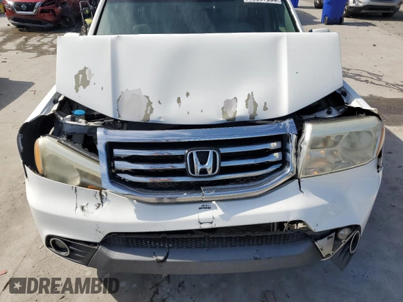 2012 Honda Pilot EX-L with VIN 5FNYF3H55CB033259, listed as a Copart auction lot 45367335 with 207,841 mi miles and Salvage Title. Bid and sale history available at DreamBid. Image 12.