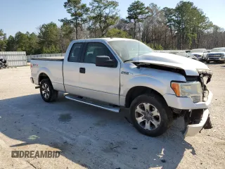 2013 Ford F-150 XL with VIN 1FTFX1CF0DFD62148, listed as a Copart auction lot 48986985 with 0 mi miles and Salvage Title. Bid and sale history available at carsss.com. Image 4.