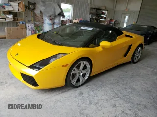 2006 Lamborghini Gallardo z VIN ZHWGU22T26LA03408, wystawiony jako Copart lot #58963915 z przebiegiem 12 057 mil mil oraz Czysty tytuł • Clean title. Historia ofert i sprzedaży dostępna na DreamBid. Obrazek 1.