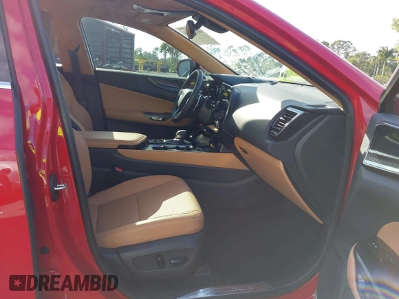 2025 Lexus NX with VIN 2T2ADCAZ8SC018984, listed as a IAAI auction lot 41641184 with 14,489 mi miles. Bid and sale history available at carsss.com. Image 5.
