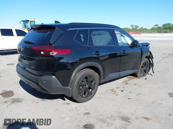 2023 Nissan Rogue SV with VIN JN8BT3BB5PW183861, listed as a IAAI auction lot 41810473 with 36,269 mi miles. Bid and sale history available at carsss.com. Image 4.