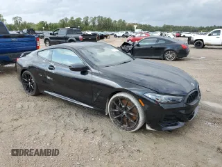 2025 BMW 8 Series 840i with VIN WBAAE2C06SCS36843, listed as a Copart auction lot 76617604 with 918 mi miles and Non Repairable. Bid and sale history available at carsss.com. Image 4.