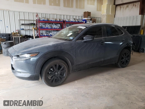 2024 Mazda CX-30 2.5 S Carbon Edition with VIN 3MVDMBCM7RM624600, listed as a Copart auction lot 49343975 with 22,510 mi miles and Salvage Title. Bid and sale history available at carsss.com. Image 1.