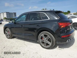 2019 Audi SQ5 Premium Plus with VIN WA1B4AFY2K2001281, listed as a Copart auction lot 56483835 with 24,524 mi miles and Clean Title. Bid and sale history available at DreamBid. Image 2.