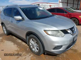 2015 Nissan Rogue SV with VIN KNMAT2MT6FP584237, listed as a IAAI auction lot 41793675 with 134,434 mi miles. Bid and sale history available at carsss.com. Image 1.