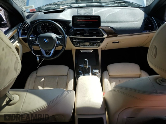 2019 BMW X3 xDrive30i with VIN 5UXTR9C5XKLD96567, listed as a Copart auction lot 50338595 with 102,057 mi miles and Salvage Title. Bid and sale history available at DreamBid. Image 8.