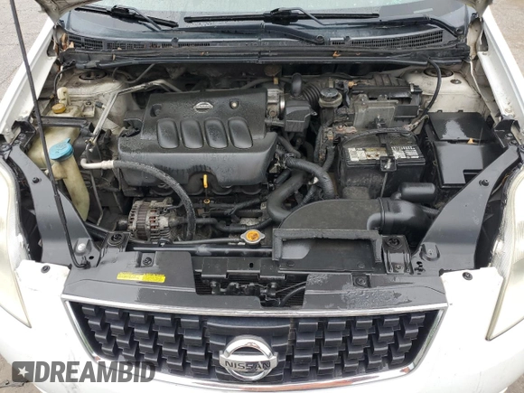 2008 Nissan Sentra S with VIN 3N1AB61E28L715598, listed as a Copart auction lot 59282745 with Not provided miles and Salvage title. Bid and sale history available at DreamBid. Image 11.