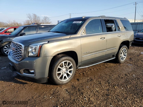 2018 GMC Yukon Denali with VIN 1GKS2CKJXJR316114, listed as a Copart auction lot 47592485 with 78,661 mi miles and Salvage Title. Bid and sale history available at carsss.com. Image 1.