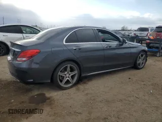 2015 Mercedes-Benz C 300 with VIN 55SWF4JB8FU086246, listed as a Copart auction lot 55706575 with Not Provided miles and Salvage Title. Bid and sale history available at DreamBid. Image 3.