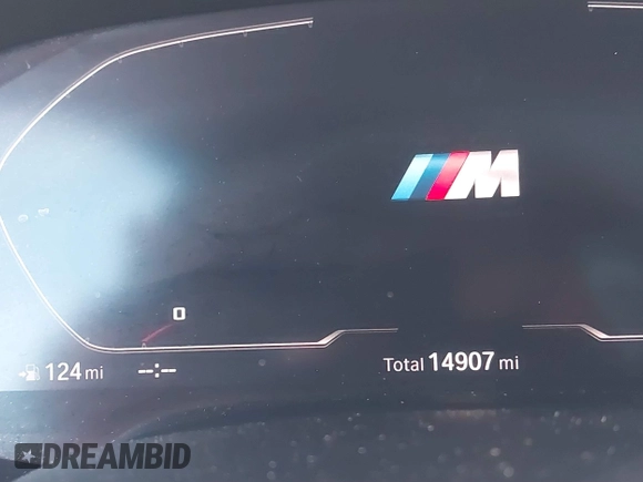 2022 BMW X6 M with VIN 5YMCY0C03N9J18331, listed as a IAAI auction lot 41815291 with 14,907 mi miles. Bid and sale history available at carsss.com. Image 16.