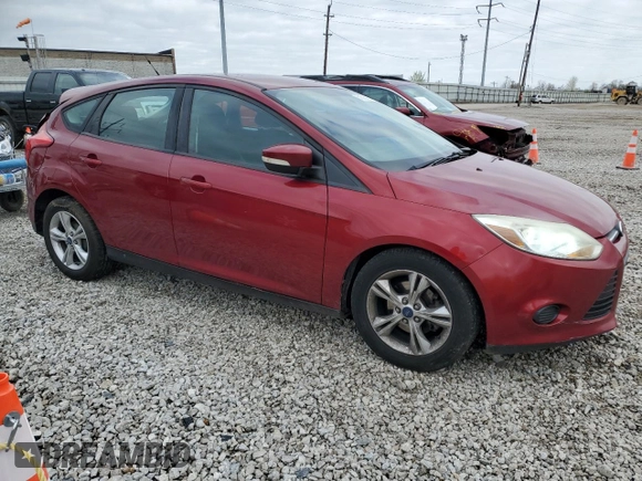 2014 Ford Focus SE with VIN 1FADP3K20EL333856, listed as a Copart auction lot 51515155 with 124,947 mi miles and Salvage Title. Bid and sale history available at carsss.com. Image 4.