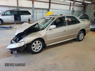 2002 Honda Accord EX z VIN 1HGCG566X2A021969, wystawiony jako Copart lot #53434485 z przebiegiem Nie podano mil oraz Szkoda całkowita • Salvage title. Historia ofert i sprzedaży dostępna na DreamBid. Obrazek 1.