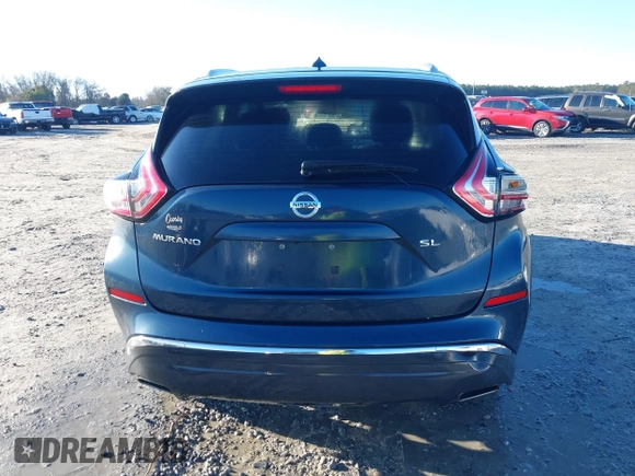 2016 Nissan Murano Platinum with VIN 5N1AZ2MG8GN120103, listed as a IAAI auction lot 41750780 with 28,516 mi miles. Bid and sale history available at carsss.com. Image 16.