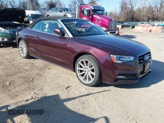 2015 Audi A5 Premium Plus z VIN WAUMFAFH8FN004891, wystawiony jako IAAI lot #41658692 z przebiegiem 179 527 mil mil oraz . Historia ofert i sprzedaży dostępna na DreamBid. Obrazek 1.