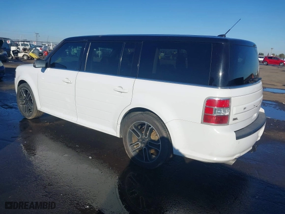 2014 Ford Flex SEL with VIN 2FMGK5C81EBD21053, listed as a IAAI auction lot 41397411 with 179,800 mi miles. Bid and sale history available at carsss.com. Image 3.