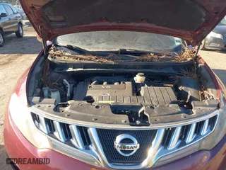2010 Nissan Murano SL with VIN JN8AZ1MW3AW124863, listed as a IAAI auction lot 41670932 with 221,730 mi miles. Bid and sale history available at carsss.com. Image 10.