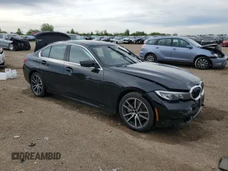 2019 BMW 3 Series 330i xDrive with VIN WBA5R7C5XKFH08171, listed as a Copart auction lot 57404905 with 45,340 mi miles and Salvage title. Bid and sale history available at DreamBid. Image 4.