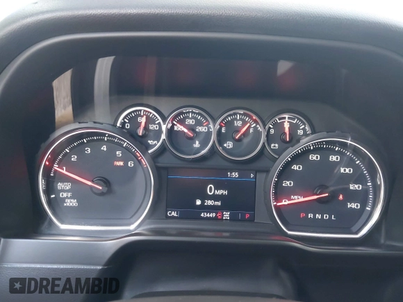 2021 Chevrolet Silverado 1500 LT Trail Boss with VIN 1GCPYFED2MZ116887, listed as a IAAI auction lot 40940453 with 43,449 mi miles and . Bid and sale history available at DreamBid. Image 7.