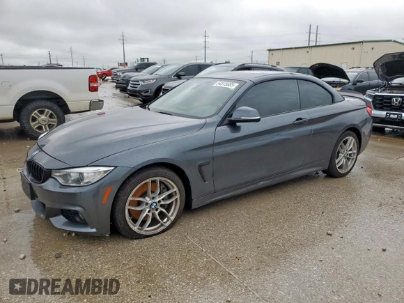 2015 BMW 4 Series 435i xDrive with VIN WBA3T7C54FP942778, listed as a Copart auction lot 54515685 with 128,423 mi miles and Salvage title. Bid and sale history available at DreamBid. Image 1.