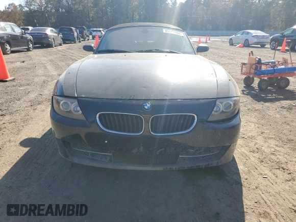 2007 BMW Z4 3.0i with VIN 4USBU33537LW71199, listed as a Copart auction lot 85549104 with 87,437 mi miles and Clean Title. Bid and sale history available at carsss.com. Image 5.